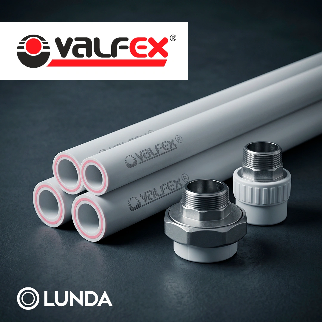 Новинка на складе! Трубы и фитинги Valfex