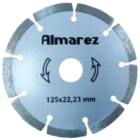 Диск отрезной алмазный по бетону, камню, кирпичу, сухой рез, Almarez