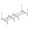 Разборный каркас для ванны 170х70 см, нержавеющая сталь, серый, AM.PM