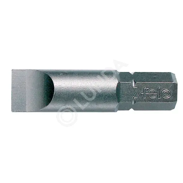 Бита специальная плоская шлицевая Industrial SL длина 32мм посадка С8 5/16", 10шт, Felo