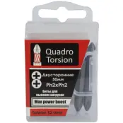 Бита 1/4" двусторонняя, Quadro Torsion