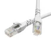 Патч-корд неэкранированный CAT5E U/UTP 4х2 LSZH белый 0.5м, DKC