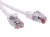 Патч-корд неэкранированный CAT5E U/UTP 4х2 LSZH белый 1м, DKC