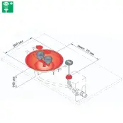 Душ аварийный для глаз с раковиной, для скрытого монтажа, Broen Lab 17 934.009