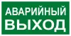 Знак металл E23 "Указатель аварийного выхода" (150x300) фотолюминесцентный ГОСТ 12,4,026-2015 PROxima, EKF