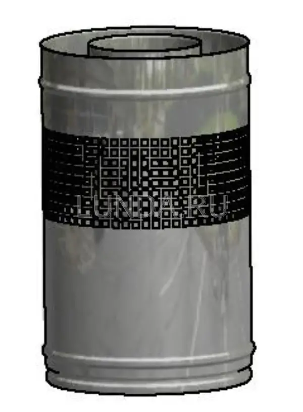 Элемент трубы 500 мм с забором воздуха CLV, Schiedel