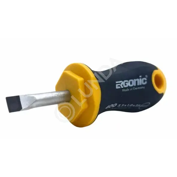 Отвертка плоская Ergonic Stubby SL5,5х25, Felo