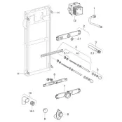 Монтажные элементы GIS для писсуара, универсальные, для скрытой системы смыва писсуара, Geberit