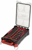 Головки 1/2" ударные удлиненные SHOCKWAVE™ набор в кейсе, Milwaukee