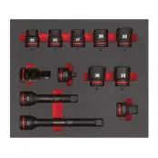 Головки 3/4" ударные SHOCKWAVE™ набор в ложементе, Milwaukee