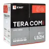 Кабель витая пара TERACOM PRO Cat,5E U/UTP 4 пары solid 24AWG оболочка LSZH нг(А)-HF цвет серый (упак, 305м), EKF