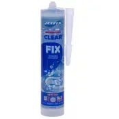 Клей-герметик CLEAR FIX гибридный, бесцветный, 280мл, jetfix