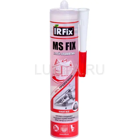 Клей-герметик MS-FIX, прозрачный, Irfix