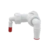Колено с двумя штуцерами G1"/8–23 с обратными клапанами, ALCA