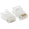 Коннектор RJ-45 TERACOM неэкранированный 8P8C Cat,5E универсальный (упак,50шт), EKF