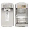 Коннектор RJ-45 TERACOM PRO экранированный 8P8C 30мкд Cat,5E универсальный, EKF