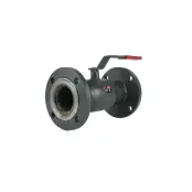 Шаровой кран стальной RJIP Standard FF фланцевый, с рукояткой, стандартнопроходной (старая серия), Ридан