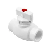 Шаровой кран PPR с ручкой-бабочкой Standard, белый, Pro Aqua