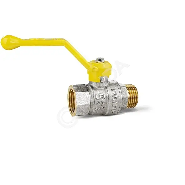 Шаровой кран латунный 2" ВР-НР для газа, ручка-рычаг, LD Pride 47.50.В-Н.Р.GAS