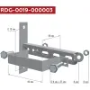 Кронштейн со скобой для крепления гидроразделителей RDG-0019, Rommer