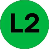 Наклейка "L2" d=20 PROxima, EKF