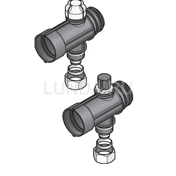 Сегмент промышленного коллектора Magna с клапаном и адаптером для трубы (комплект 2 шт), Usystems
