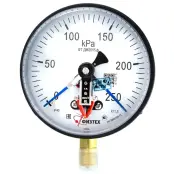 Манометр электроконтактный ДМ2005ф исп V (кПа), кл. 1,5, 160 мм, подключение снизу, Физтех