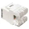 Модуль Keystone TERACOM PRO Cat,6 RJ-45 неэкранированный 110 IDC 180 градусов белый, EKF