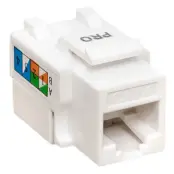 Модуль Keystone TERACOM PRO Cat,6 RJ-45 неэкранированный 110 IDC 90 градусов белый, EKF