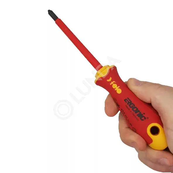 Набор диэлектрических отверток Ergonic с тестером напряжения 6 шт, Felo