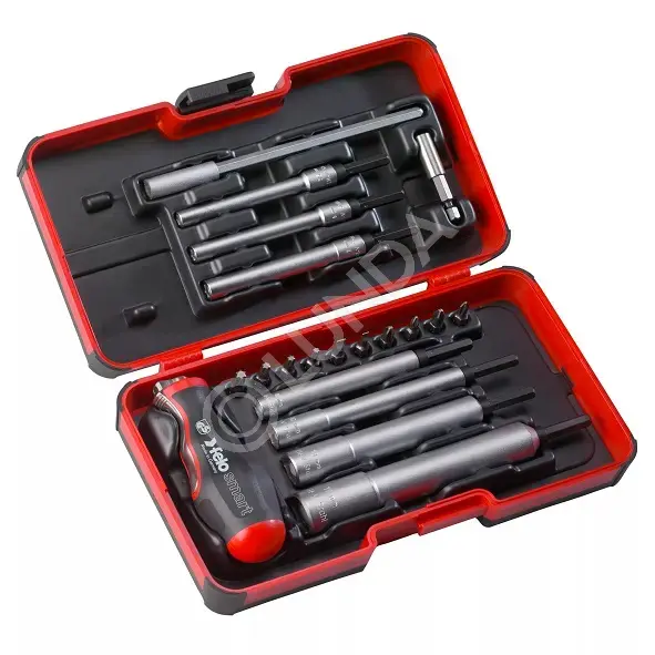 Набор бит SL/PH/Tx/PZ и головок M-TEC c рукояткой SMART в кейсе, 20 шт, Felo