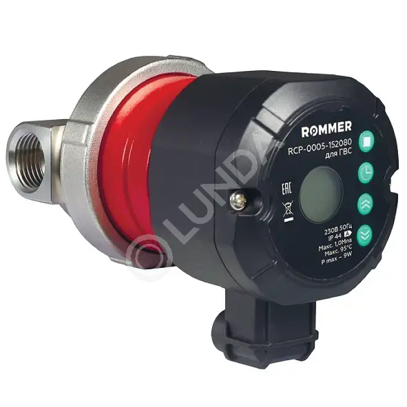Циркуляционный насос Profi для ГВС с таймером и дисплеем, Rommer