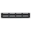 Патч-панель TERACOM PRO 19'' Cat,6 2U неэкранированная UTP 48 портов RJ-45 Dual IDC, EKF