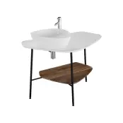 Столешница керамическая Plural 100 см, матовый белый, Vitra