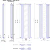 Стальной трубчатый радиатор Зеркало А40-2 1500, KZTO Radiator