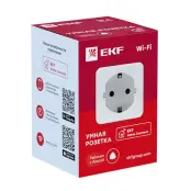 Умная розетка EKF Сonnect Wi-Fi белая