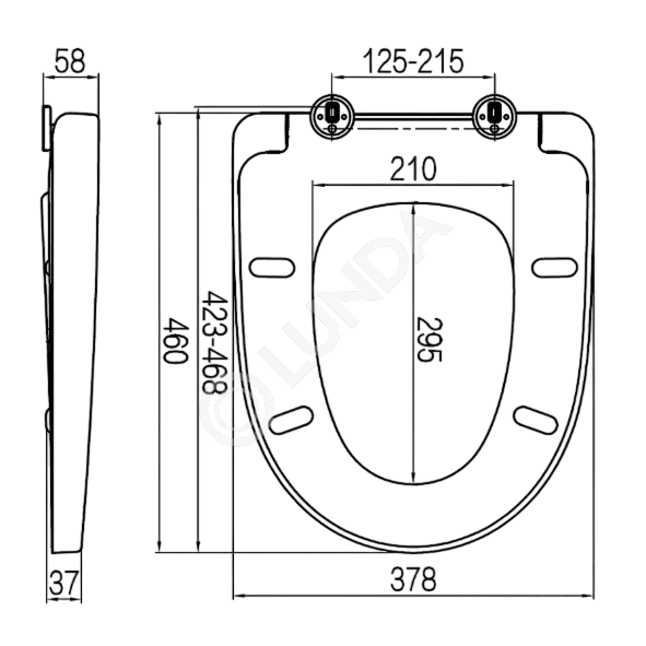 Сиденье для унитаза Awe микролифт, дюропласт, белый, AM.PM