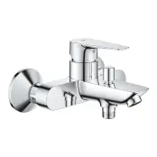 Смеситель для ванны BauEdge, однорычажный, настенный монтаж, Grohe