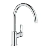 Смеситель BauLoop для мойки, однорычажный, с высоким С-образным изливом, Grohe