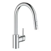 Смеситель Concetto для мойки с выдвижным аэратором, высокий излив, Grohe