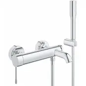 Смеситель для ванны Essence+ с душевым гарнитуром, Grohe