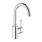 Смеситель Eurostyle Cosmopolitan для раковины, со сливным гарнитуром, высокий излив L-Size, Grohe