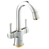 Смеситель для раковины Grandera с донным клапаном и поворотным изливом , Grohe