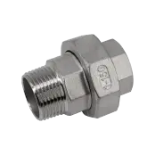 Разъемное соединение американка нр/вр нержавеющая, AISI316, (CF8М), PTFE, NewKey