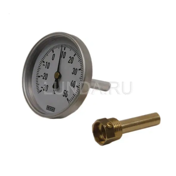 Термометр биметаллический, тип А50.10 (80 мм, алюминий) уценка, Wika