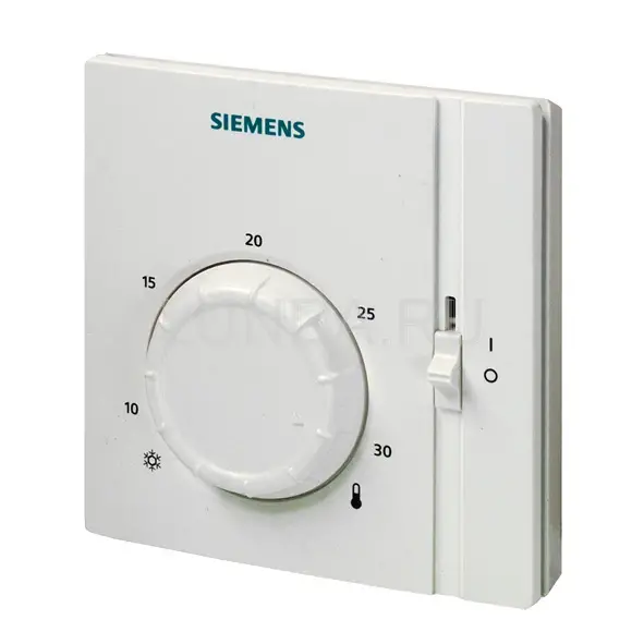 Электромеханический комнатный термостат RAA31 с переключателем вкл/выкл, Siemens
