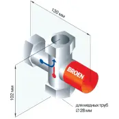 Термостатический смеситель для душа для тела, Broen Lab 17 457.009