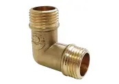 Угольник латунный 90° НР, Valfex
