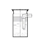 Жироотделитель с отстойником для твердых фракций A/02, Uponor