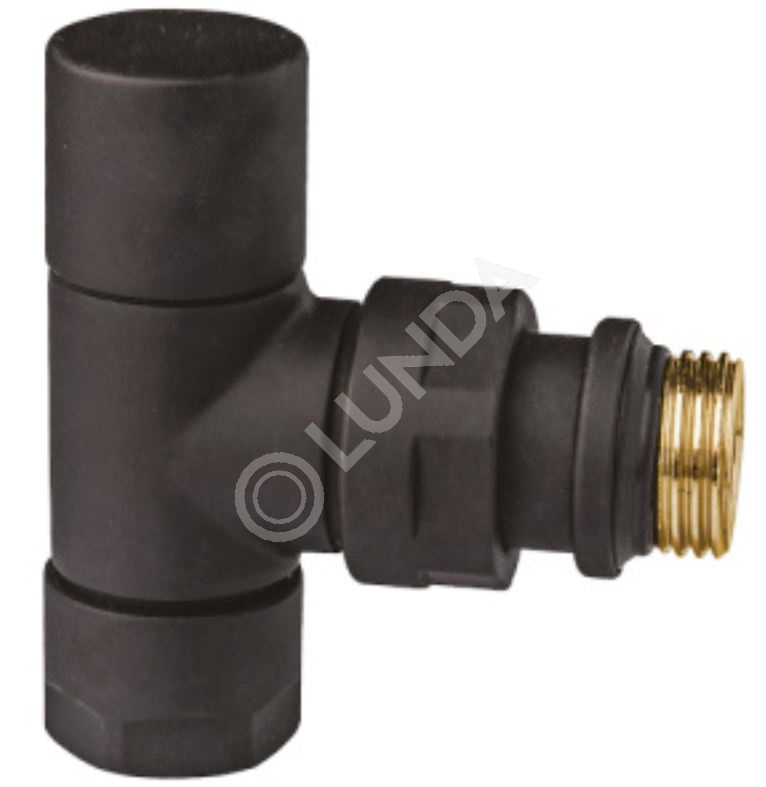 Вентиль угловой, черн. матовый, Far